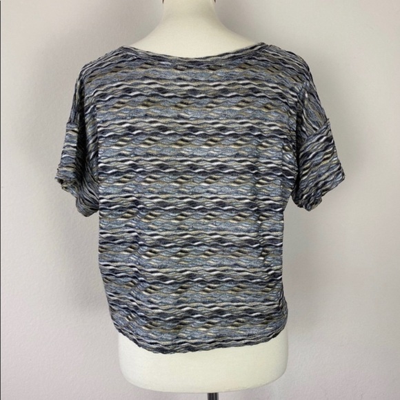 Free People Patterned Top Scoop Neck Size M - Picture 3 of 5